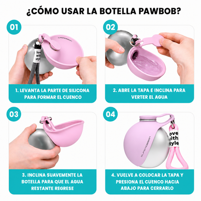 Hydropaw™ Botella de agua portátil